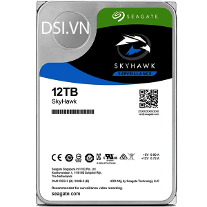 Ổ cứng 12TB HDD Seagate SkyHawk 3,5" ST12000VE0001 chính hãng